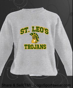 St. Leo's Trojans Sweatshirt Design Zoom