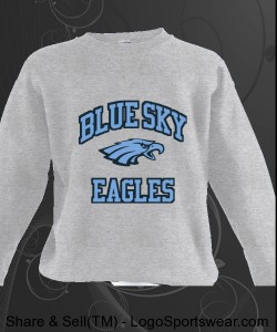 Blue Sky Eagles Sweatshirt Design Zoom